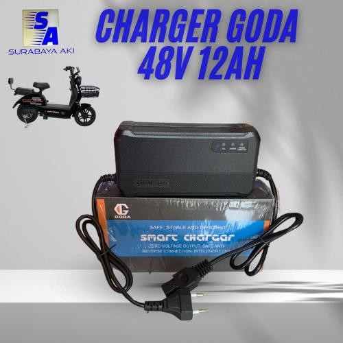 Terlaris CAS SEPEDA LISTRIK 48V 12AH ORIGINAL SMART CHARGER SEPEDA LISTRIK 48V SALE