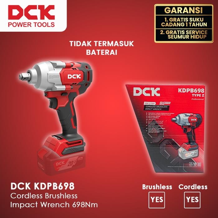 DCK KDPB698 Cordless Brushless Impact Wrench 698Nm