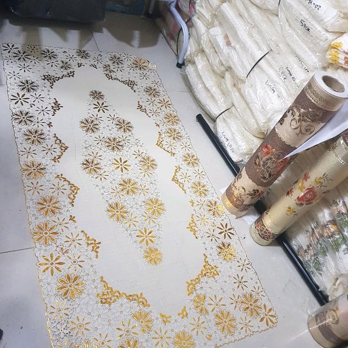 TAPLAK MEJA RUANG TAMU TAPLAK MEJA 60X120CM KODE 387