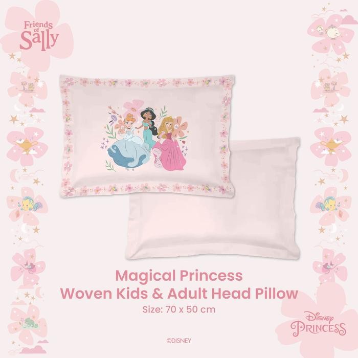 Terbaru Bamboo Woven Kids Adult Head Pillow Disney Princess Collection