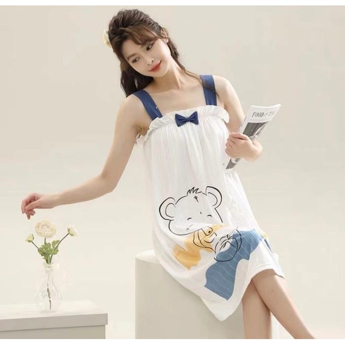 Daster Kaos Knit Premium Baju tidur Wanita Dewasa Trendy