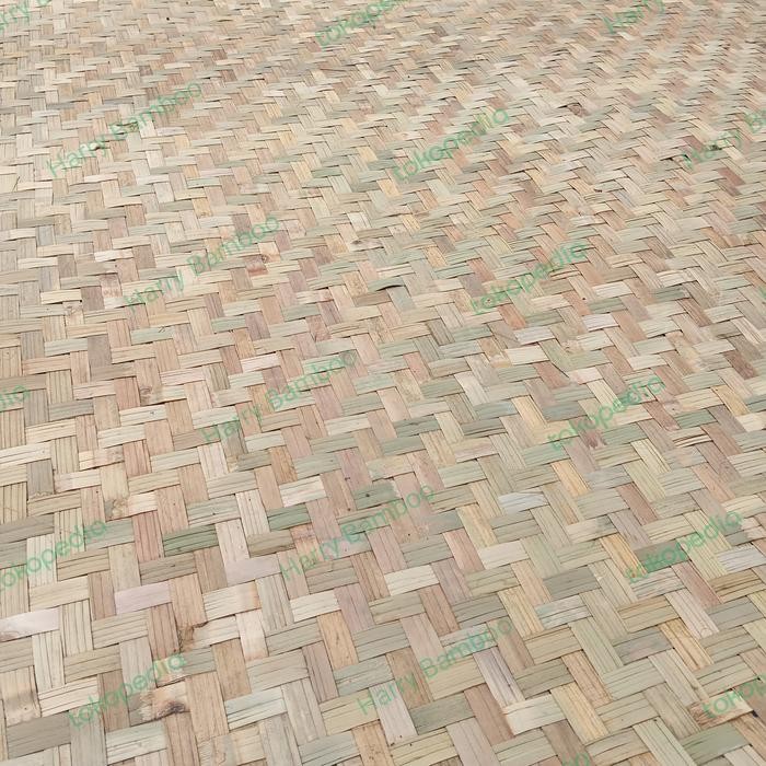 anyaman bambu kulit bilik bambu polos gedek bambu