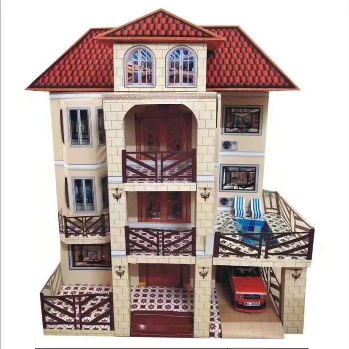 Rumah Kertas Sembahyang Leluhur Uk 4 Tingkat