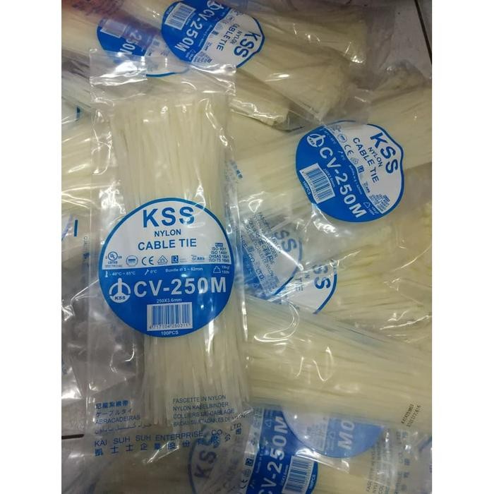 

Kabel Ties 25 cm merk KSS CV 250 M Tali pengikat Ties