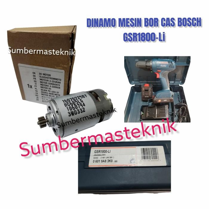 Dc Motor Bosch Gsr 1800 Li Dinamo Bosch Gsr 1800-Li Dc Motor Original