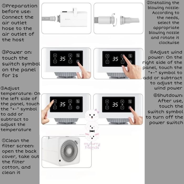 Pet dryer/blower/ pengering/grooming hewan anjing kucing carelar