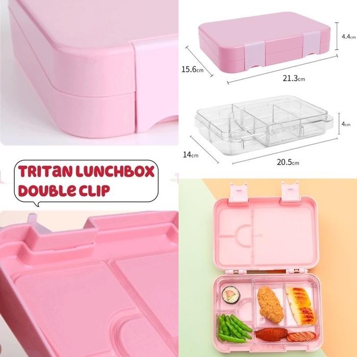 Tritan Lunch Box Kotak Bekal Makan Anak Bahan Tritan #Gratisongkir