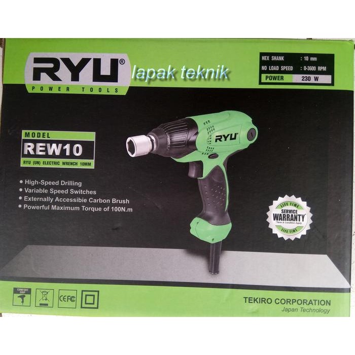 Mesin Buka Baut Listrik Mesin Impact Listrik Tekiro Ryu Rew10