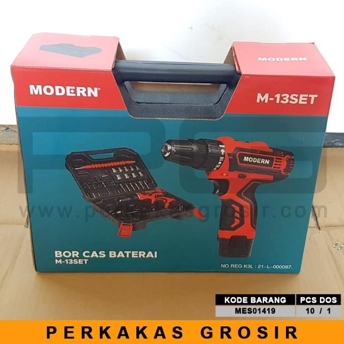 Modern Mesin Bor Baterai M13 Set (10Mm)