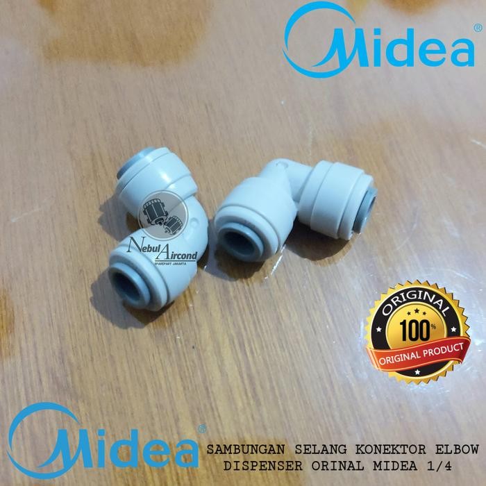 Sambungan Selang Konektor Elbow Dispenser Midea Original Ukuran 1/4