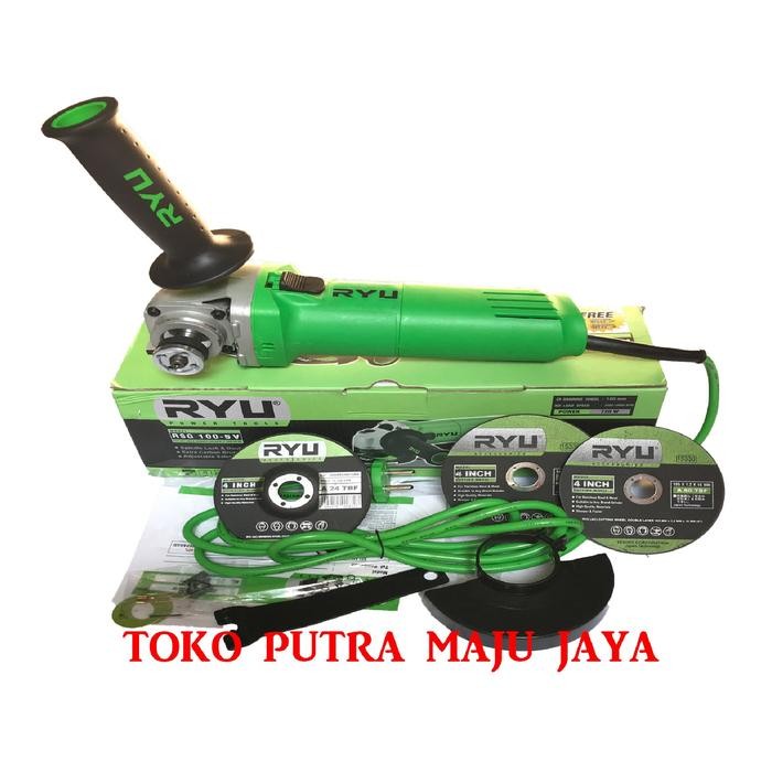 Mesin Gerinda Tangan Ryu - Rsg 100-5V - Gerinda Gan Variable Speed