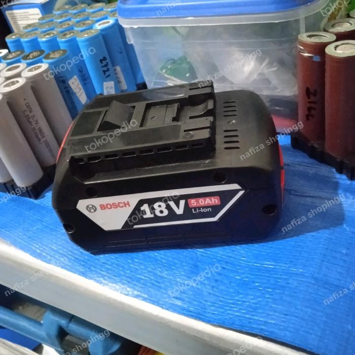 Baterai Bosch 18V 5Ah Baterai Bor Cordless Gsb 180 Li Gsb180 Li Diy