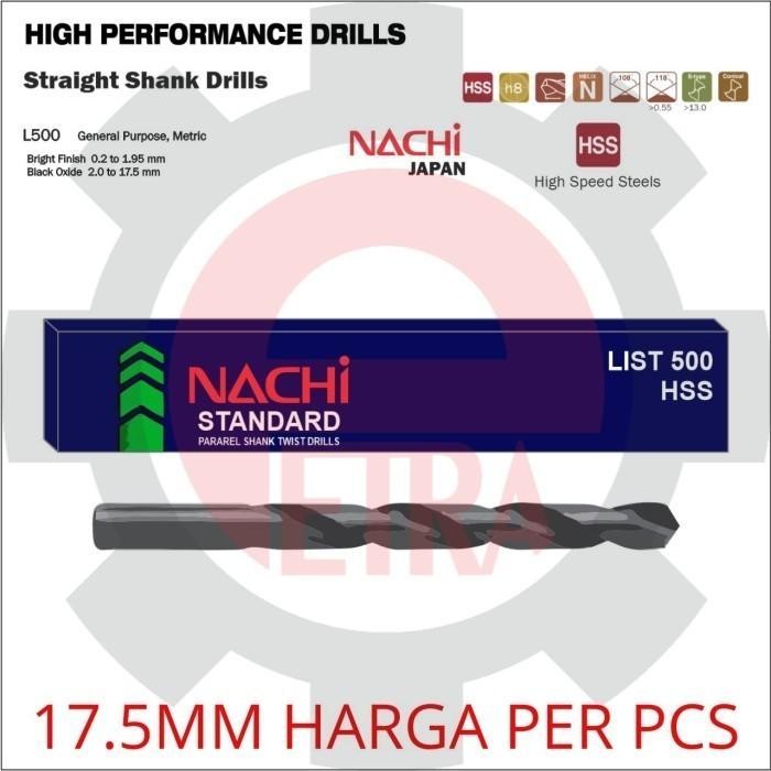 Mata Bor Besi Nachi 17.5 Mm / Matabor Besi Nachi 17.5Mm Original Nachi