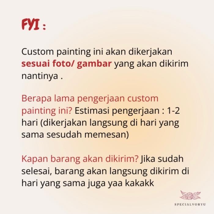 

SALE PROMO CUSTOM LUKISAN CUSTOM PAINTING LUKISAN KAYU WOOD SLICE PAINTING (KAYU) 9-10 CM (KADO/