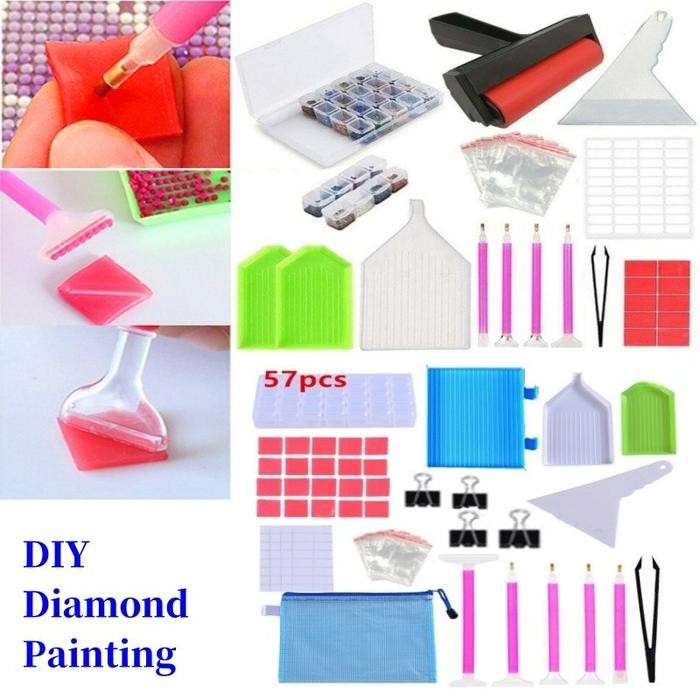 

DISKON DIY DIAMOND PAINTING TOOLS SET CROSS STITCH EMBROIDERY ACCESSORIES KIT DIAMOND PAINTING SET