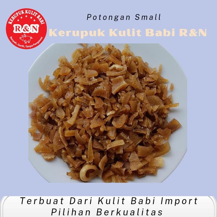 

DISKON KERUPUK KULIT BABI R&N MENTAH SMALL 500GR IMPORT CU JIU CHA PREMIUM READYY