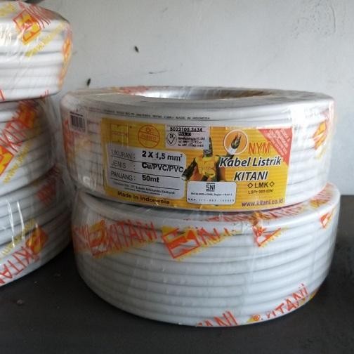Kabel Nym Kitani 2X1.5Mm Cable Listrik Lmk Sni Per Roll Kawat Tembaga