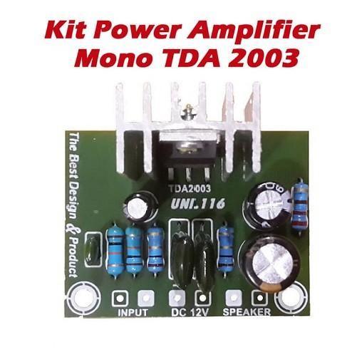 Kit Power Amplifier Mono Mini Tda 2003 10W Dc 12V 10 Watt Tda2003