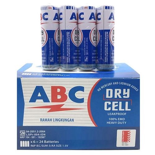 Baterai Abc 1 Dus 24 Pcs Tipe Aa Type 1.5V 1.5 V Batre Battery Jam