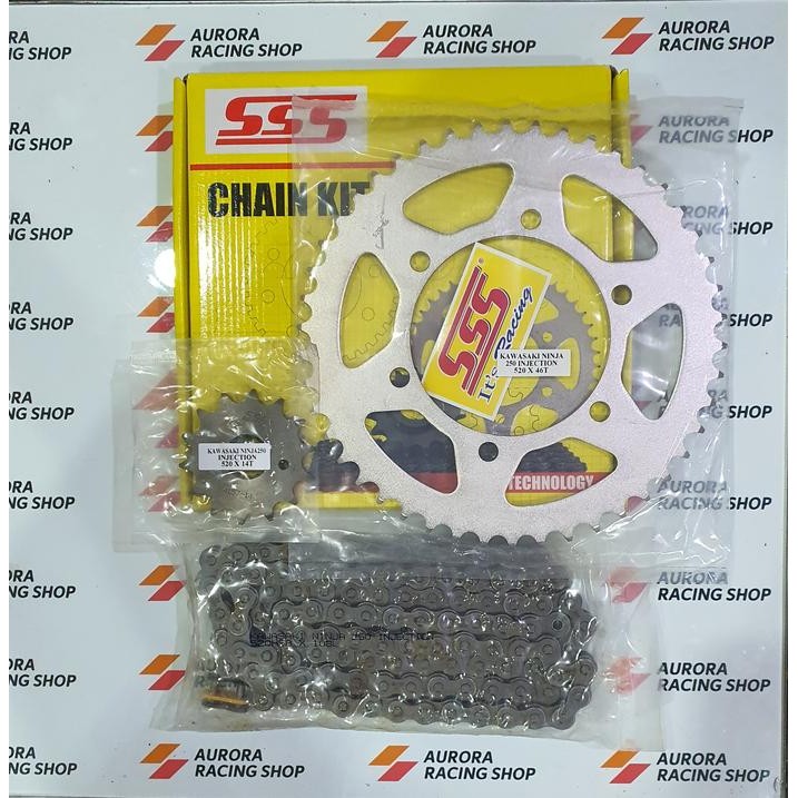 Gear Set Sss Ninja 250 Fi - Sss Chain Kit