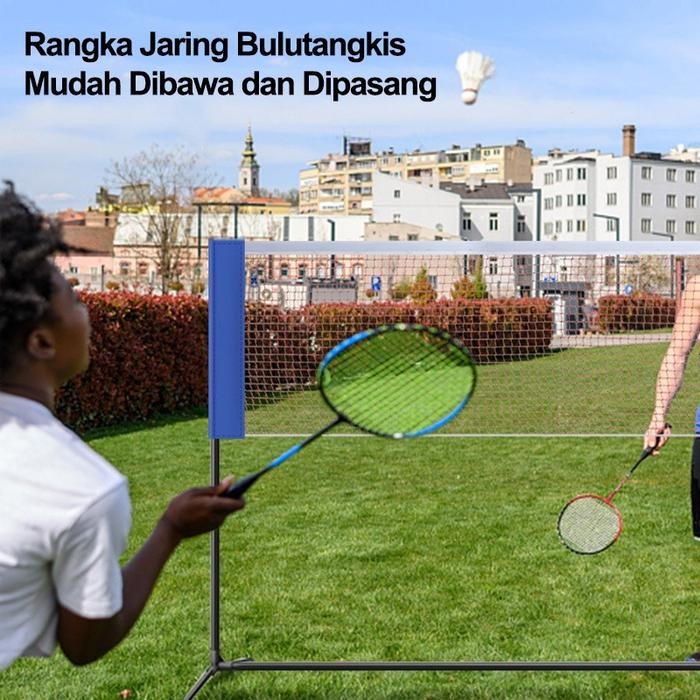 Bulutangkis Portable Badminton Bulutangkis Lining Jaring Net Badminton Net