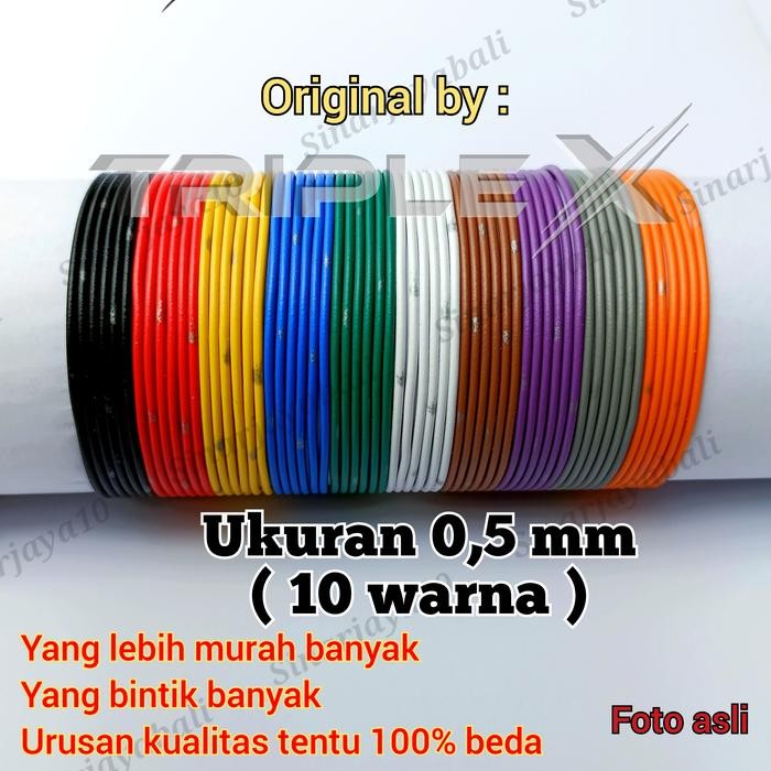 kabel bintik 0,5mm 0,5 mm motor mobil meteran avss avs kabel body 0.5 0.5mm otomotif serabut bodi
