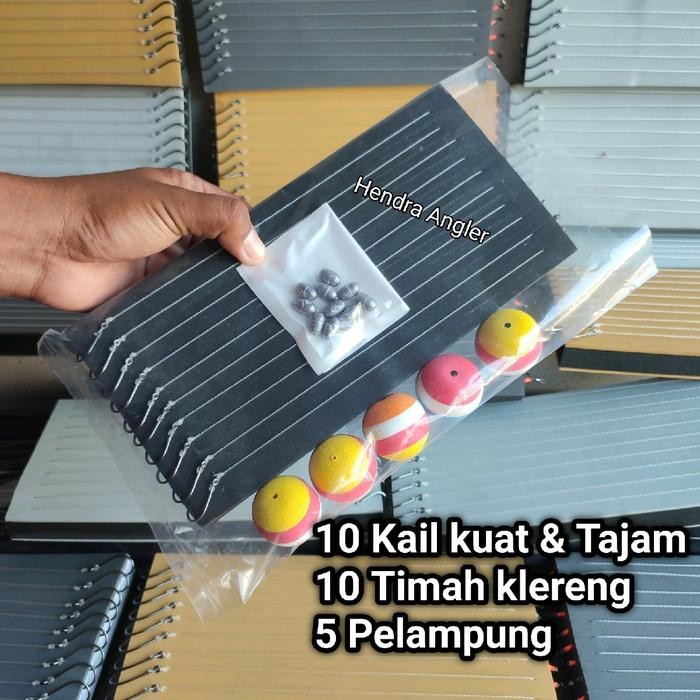 Rangkaian Barramundi, Kerapu,Tompel Siap Pakai,, Untuk Umpan Udang Hidup & Ikan Hidup *