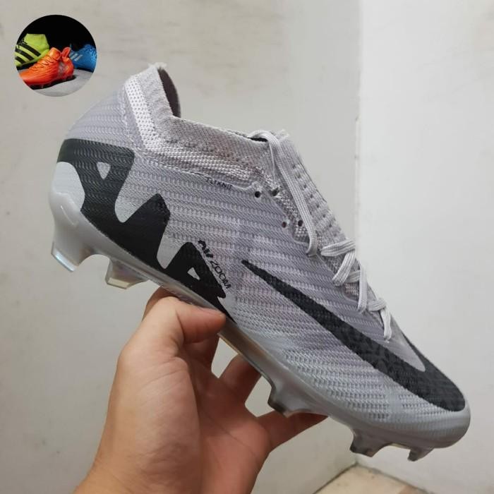 Sepatu Bola Anak Mercurial Vapor15 Elite Grey B Fg Soccer 3638