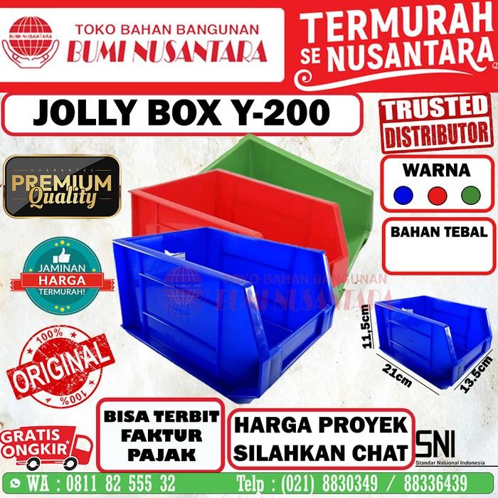Jolly Box Kotak Susun Serbaguna Sparepart Baut Aksesoris YTH JX200 HNT