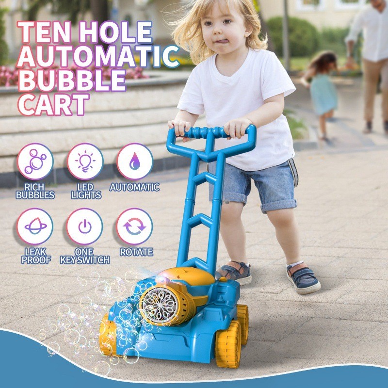 Automatic Lawn Mower Bubble Machine Weeder Soap Maker Blower Baby