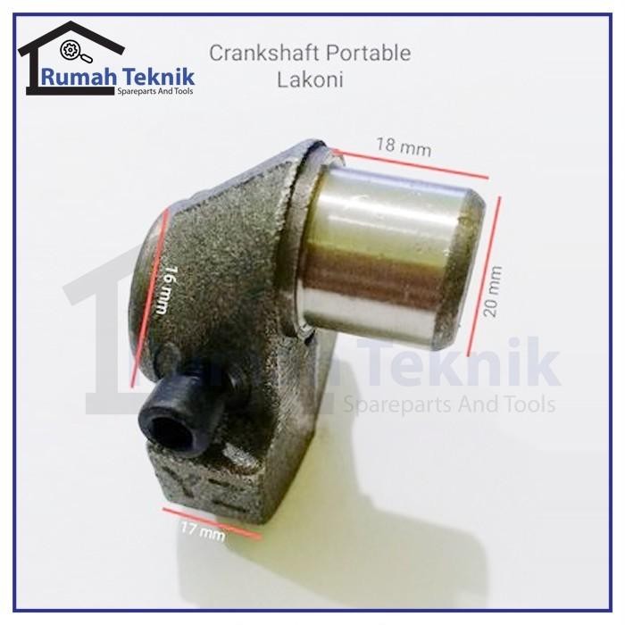 Crankshaft / Kruk As Kompresor Angin listrik Portable Lakoni