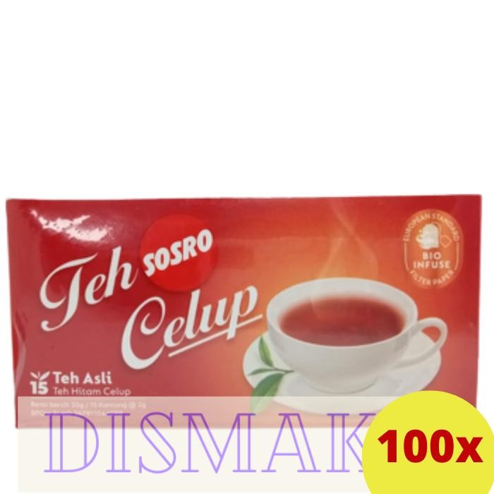 

Teh Sosro Celup Black Tea 15 100pcs