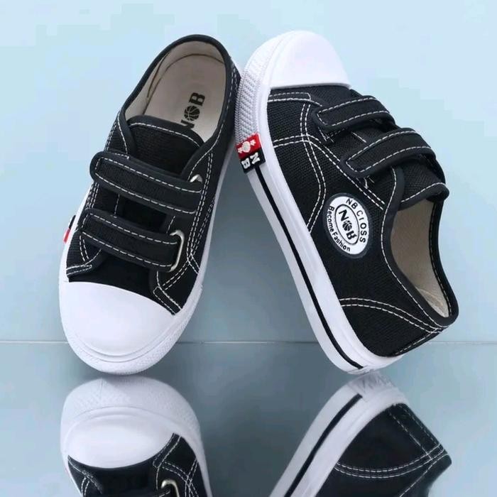 Sepatu Anak NB Perekat Import Model Terbaru 2024 - Kanvas 12 oz, Outsole Karet Anti Slip/Anti Licin,