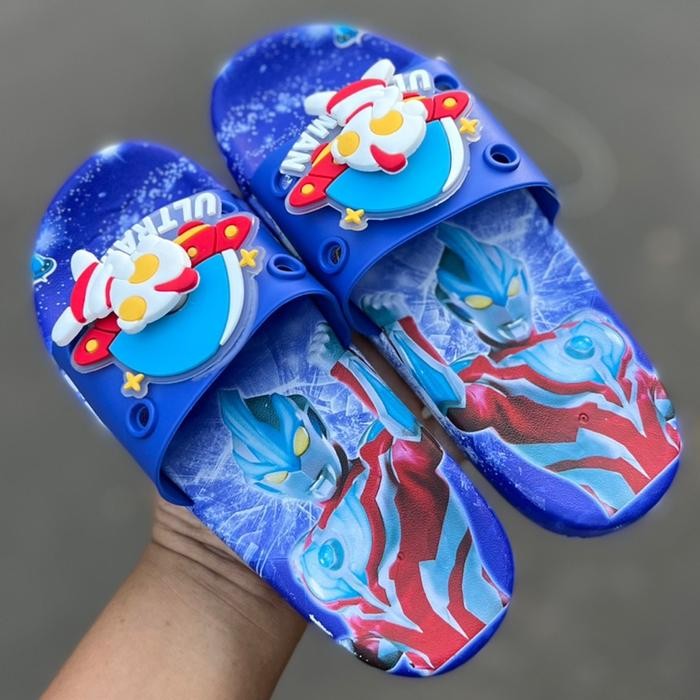 Balance Sandal Slop Anak Import Ultraman Neo Cowok Full Karet