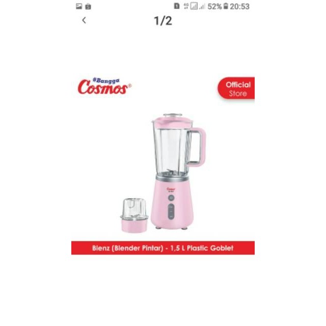 COSMOS SMART BLENDER BLENZ 1.5 LITER CB 801 / CB801