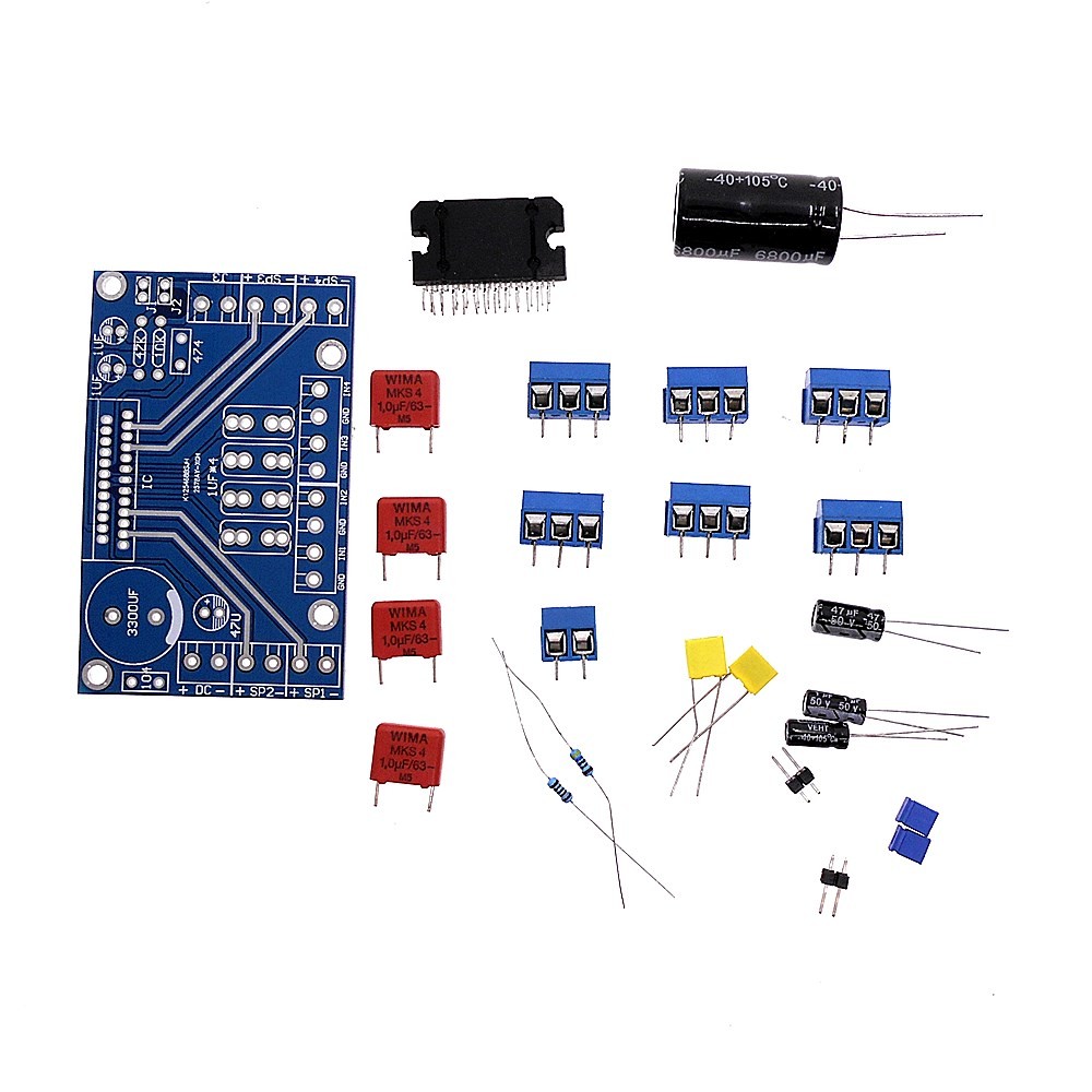 Tda7388 Four  annel 4X41W Pcb Parts Kit