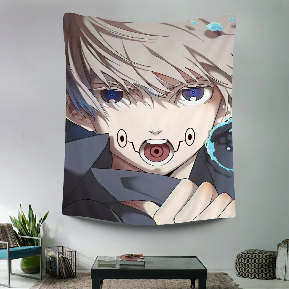 1Pc Jujutsu Kaisen Inumaki Toge Tapestry Printed Large Wall Tapestry Art Science Fiction Room Home