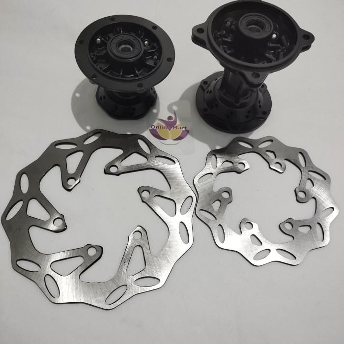 Tromol KLX hole 36 plus piringan depan belakang set klx
