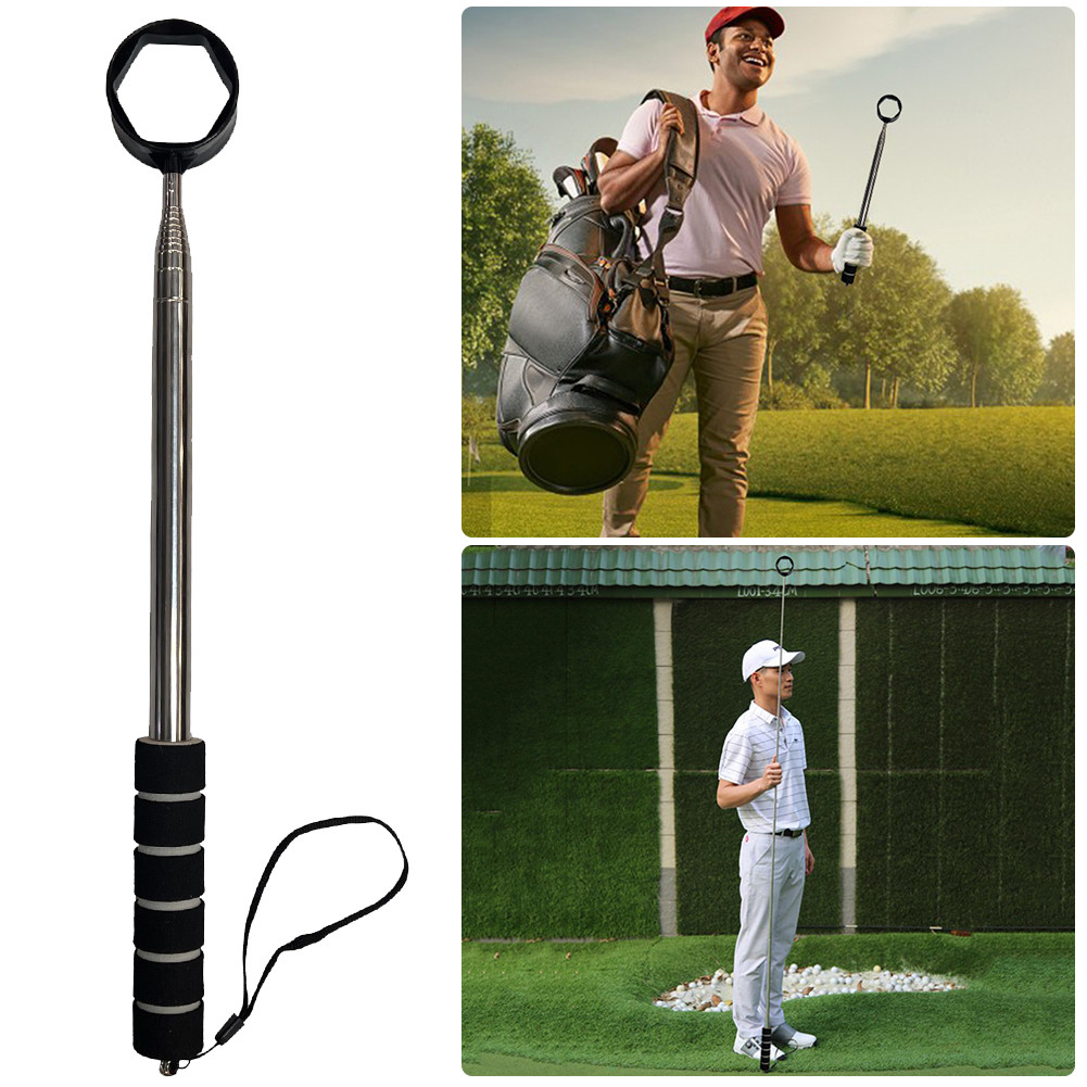 8.86 FT Telescopic Golf Ball Retriever Stainless Ball Retriever Tool
