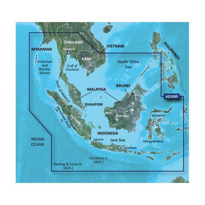 Terbagus Peta Laut Garmin Bluechart G2 Hae009R Sin/Mal/Indonesia Bag Barat