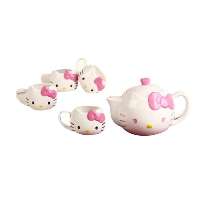 Tea Set Hello Kitty Mainan