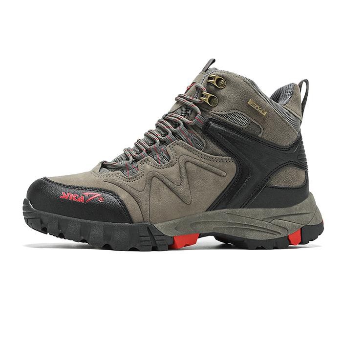 Sepatu Gunung Pria Snta 496 Snta 503 Grey Red Hiking Shoes Trekking Climbing Pendaki Uniseks Pria