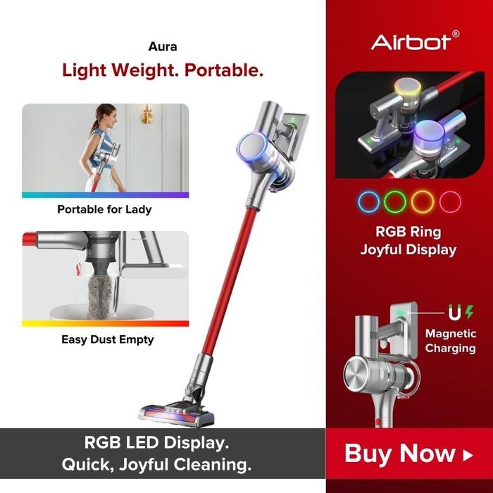 [Best Value] Airbot Supersonics Aura Cordless Vacuum Cleaner Penyedot Debu Tanpa Kabel Vacum Cleaner