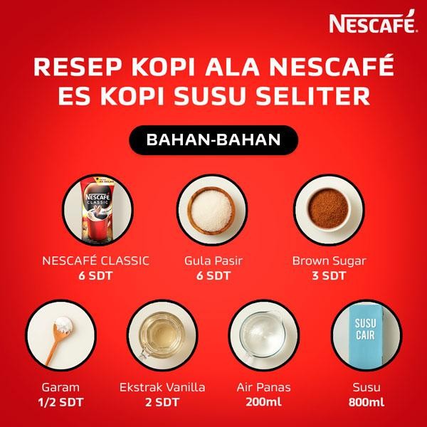 

Nescafe Classic Kopi Instan Bubuk Kopi Hitam Sachet Bag 90G X 2Pcs