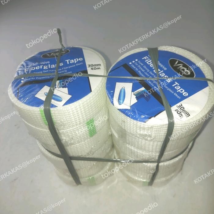 

Fiber Tape 3 Cm /Glass Fiber Tape 3 Cm/Fibergalss Tape 3 Cm@12 Rol