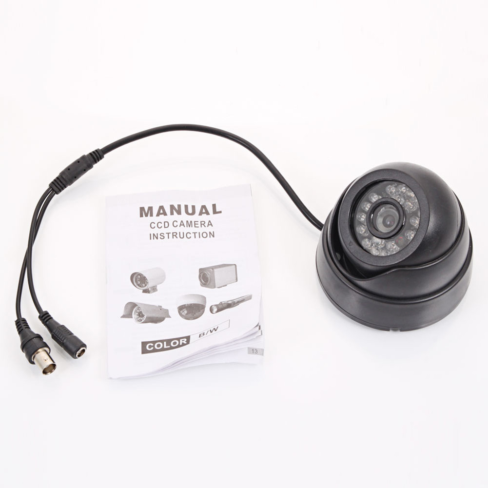 

1200TVL 3.6mm 24 LED Outdoor Security IR Night Vision CCTV Camera Monitor 1/3" CMOS COLOR NTSC Lens