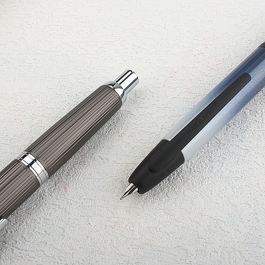

JINHAO 10 Press Fountain Pen Retractable EF/F Metal High Quality Writing Ink with Converter School