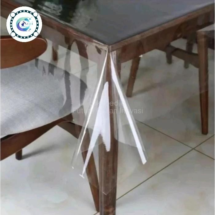 plastik mika meteran bening / pvc mika lentur bening / taplak meja
