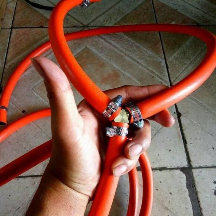 [Allthebest] selang cabang oven gas 2 meter+regulator