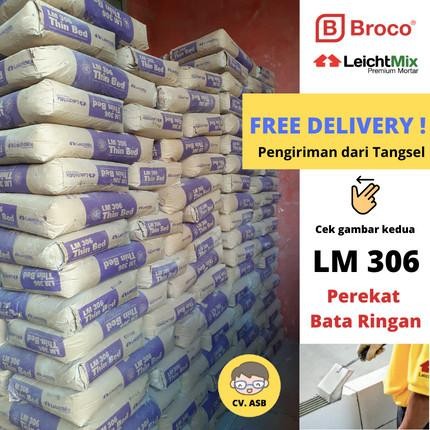 (Allthebest) Leichtmix 306 LM 306 Perekat Hebel Mortar Lem bata ringan Semen Instan